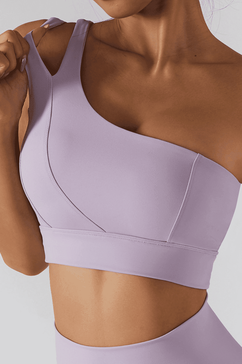 Top feminino para treino OneFit - um ombro só