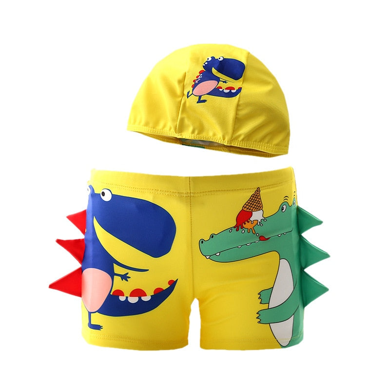 Conjunto sunga Infantil com touca - Animais