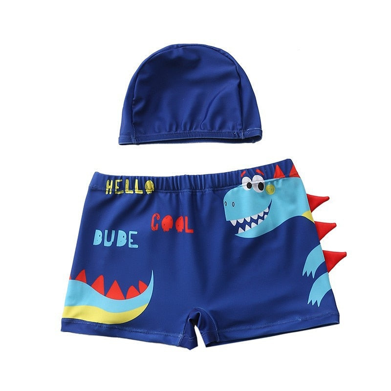 Conjunto sunga Infantil com touca - Animais