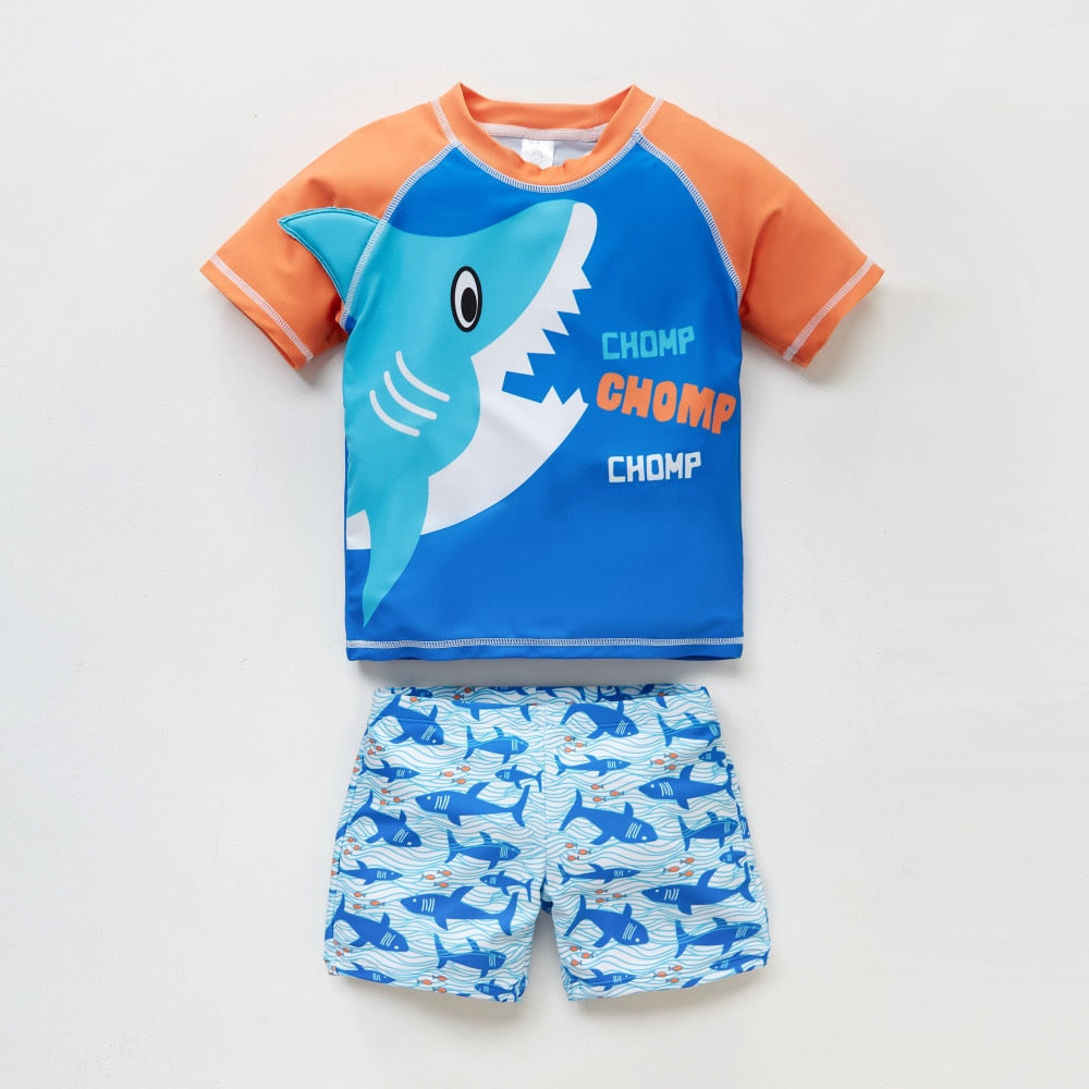 Conjunto de Banho Infantil Masculino Com Proteção UV VB0042