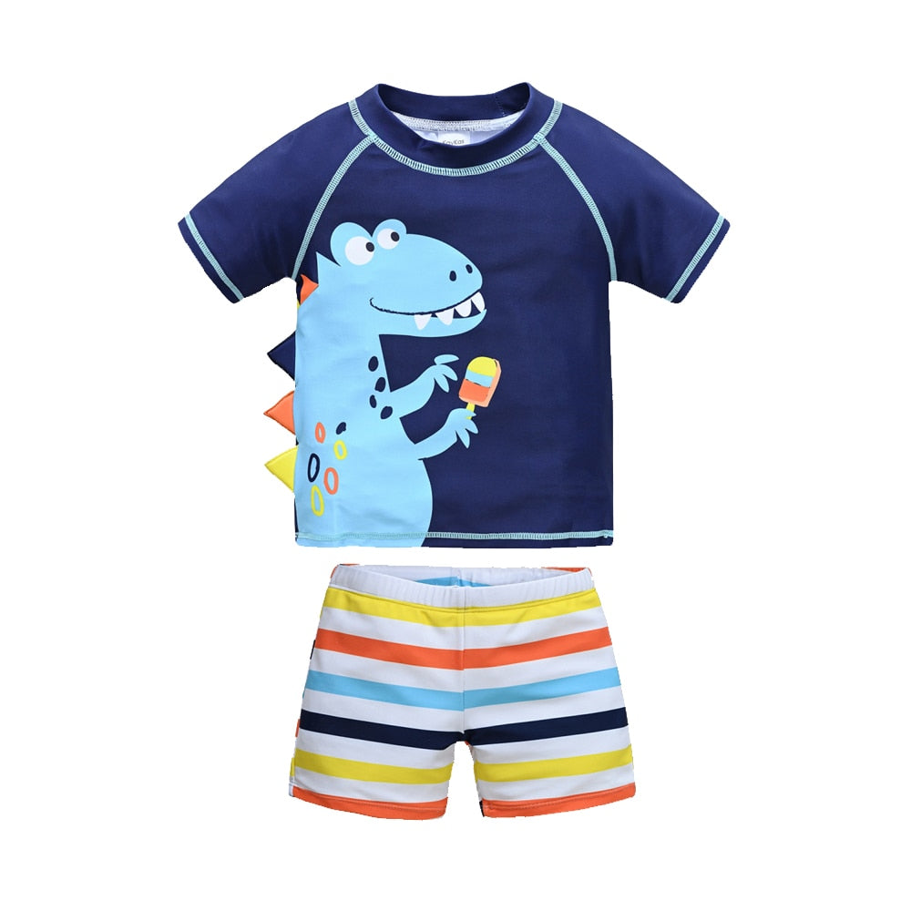 Conjunto de Banho Infantil Masculino Com Proteção UV VB0042