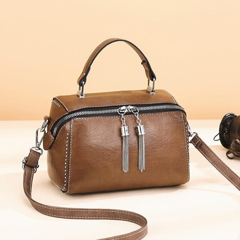 Bolsa Feminina Bárbara - Modelo Baú Moderna e Estilosa