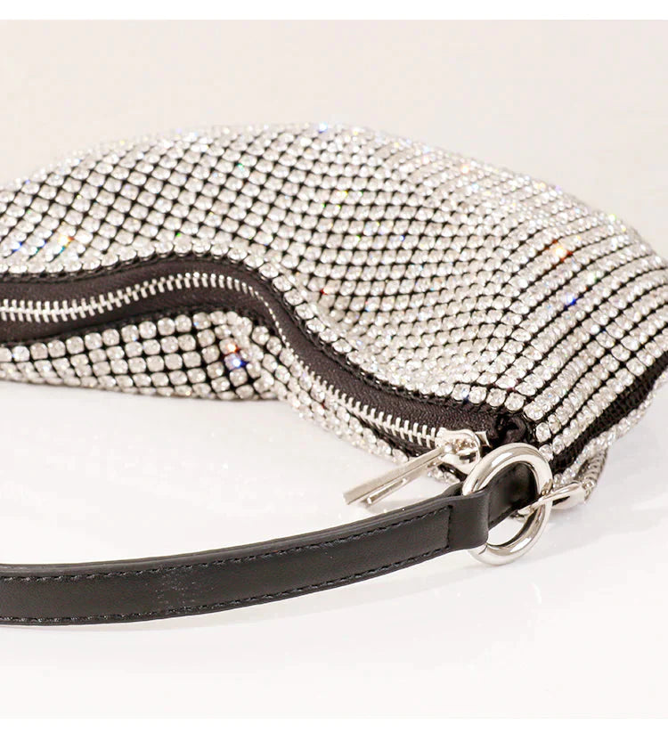 Bolsa Feminina Cristal com Strass