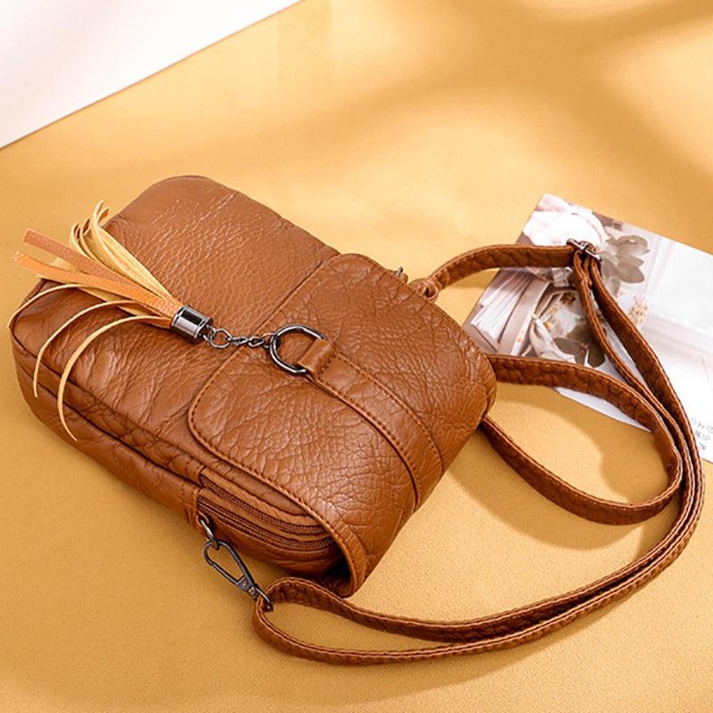 Bolsa Feminina Crosbody Vintage Pullse Tiracolo Porta Documentos