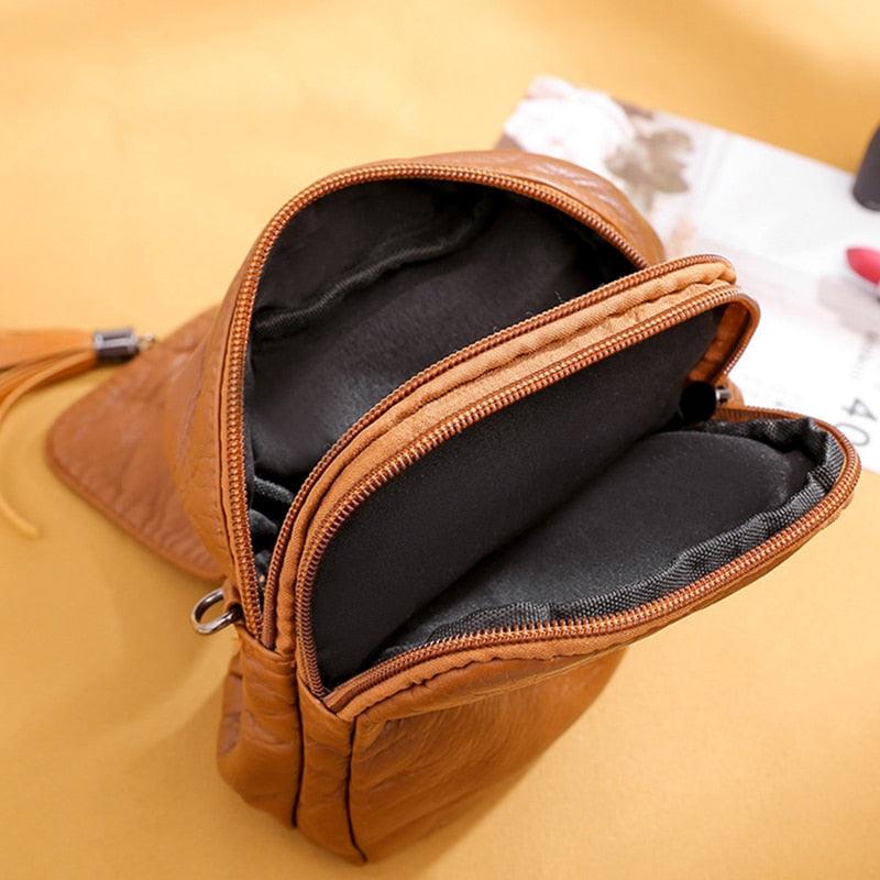 Bolsa Feminina Crosbody Vintage Pullse Tiracolo Porta Documentos