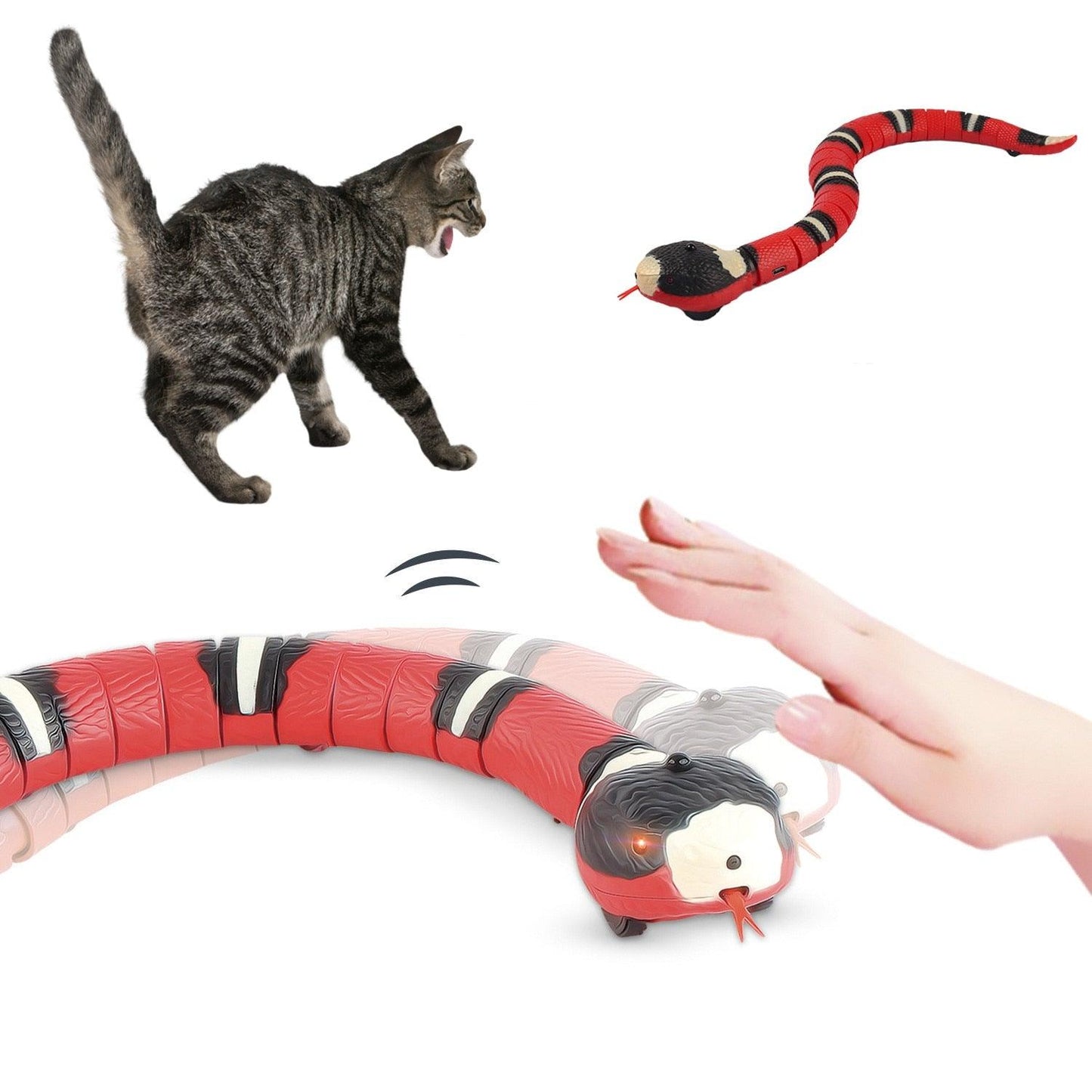 Brinquedo para Gatos - Cobra Inteligente com USB