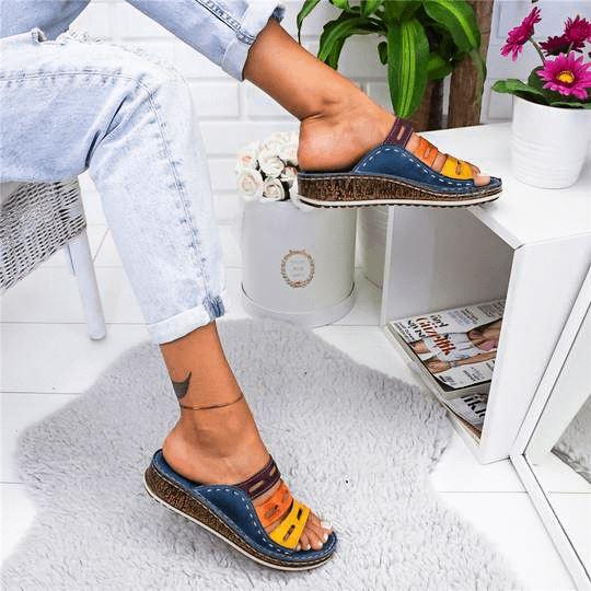 Sandália Feminina Color Flex - Elegante Confortável Moda Casual