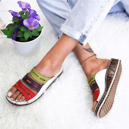 Sandália Feminina Color Flex - Elegante Confortável Moda Casual