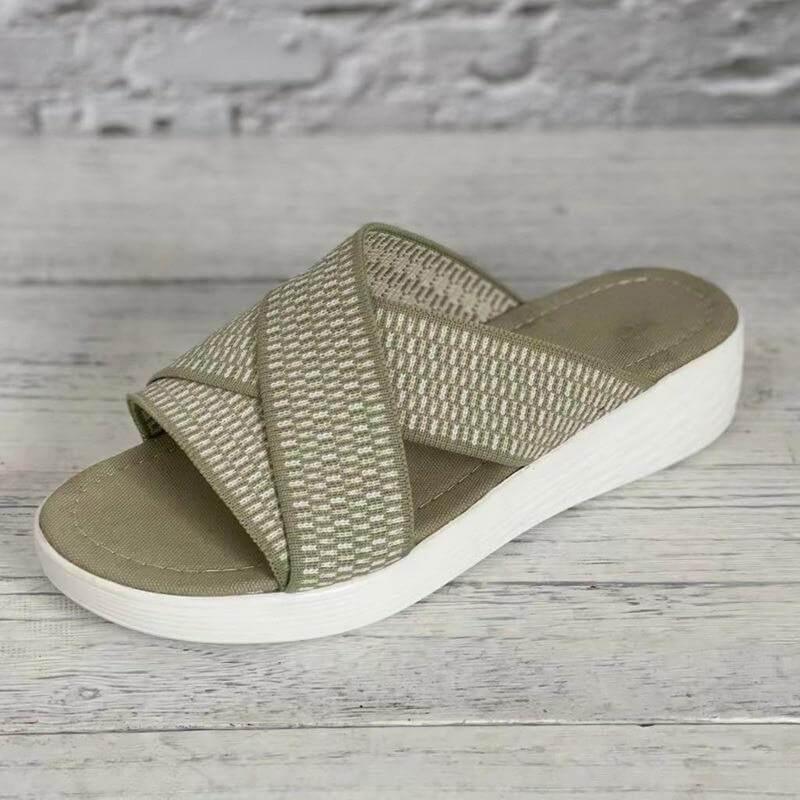 Sandália Feminina Cross - Elegante Confortável Moda Casual