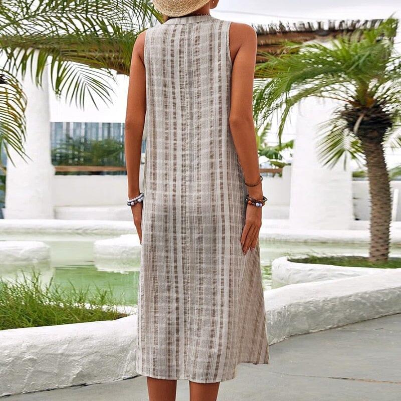 Vestido Feminino Soraia Midi Sem Manga Verão