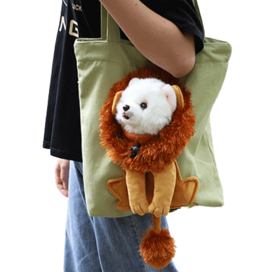 Bolsa para Transporte de Cachorros e Gatos - Lion Bag