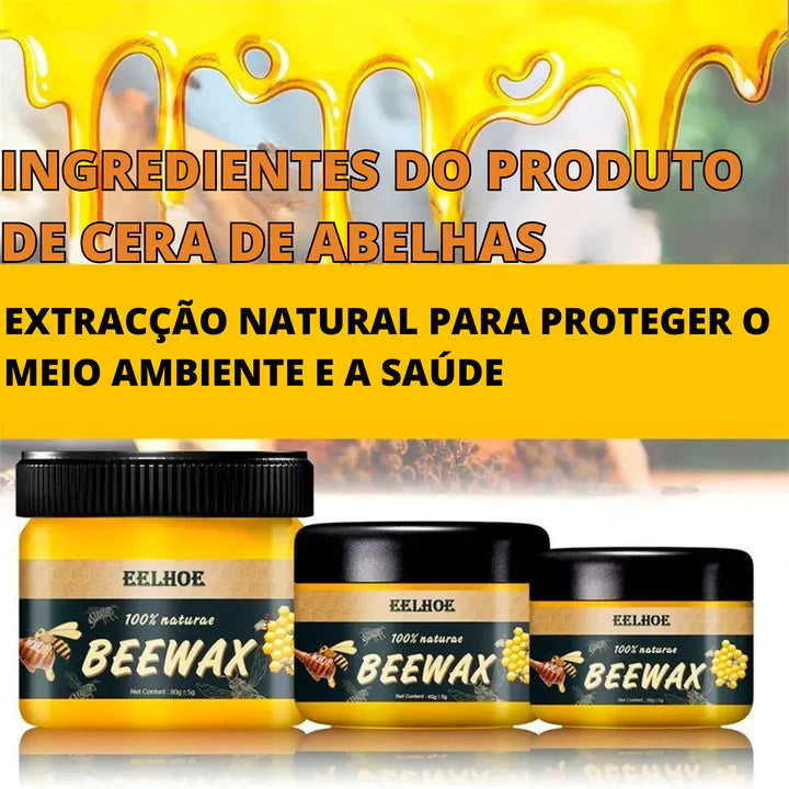 BeeWax® - Cera de Mel para Polimento de Madeiras e Combate de Cupins - PAGUE 1 LEVE 2