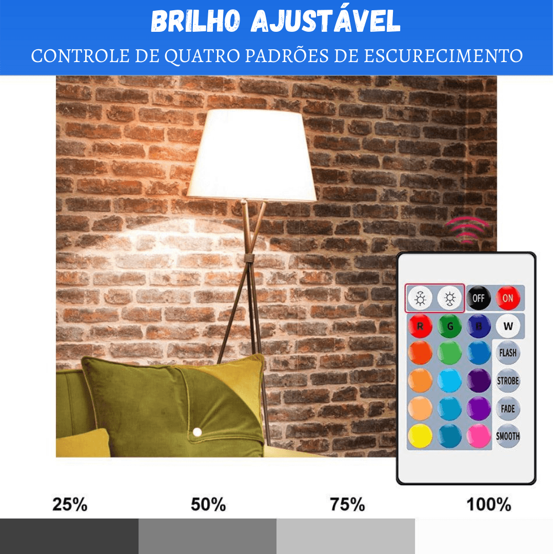 Lâmpada de Led RGB com controle