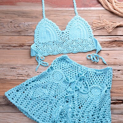 Conjunto de praia em Crochê Infantil VB0040