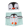 Conjunto sunga Infantil com touca -  Animais