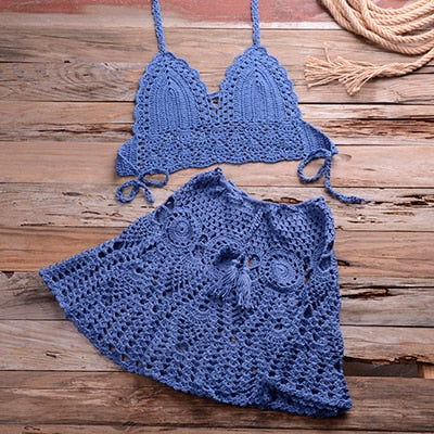 Conjunto de praia em Crochê Infantil VB0040