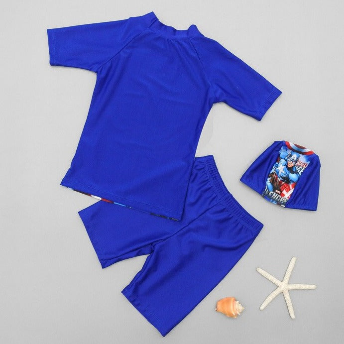 Conjunto de Banho Infantil masculino - Capitão America