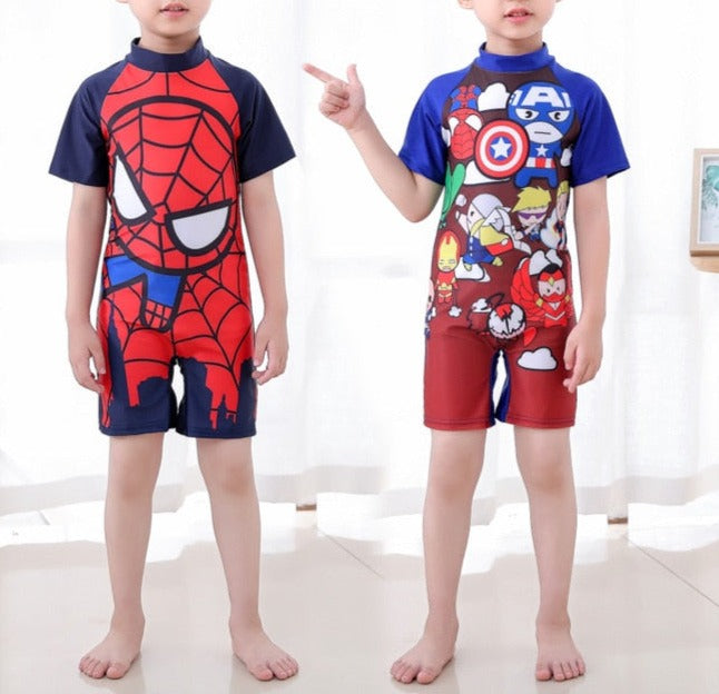 Roupa de Banho Infantil Super Heróis com Proteção UV VB0046