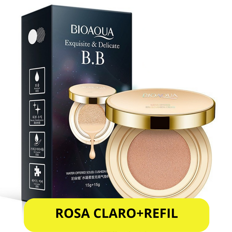 Base Cream BIOAQUA® Makeup [PAGUE 1 LEVE 2 + ESPONJA]