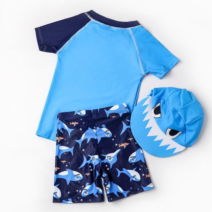 Conjunto de Banho Infantil Masculino 3D Animais