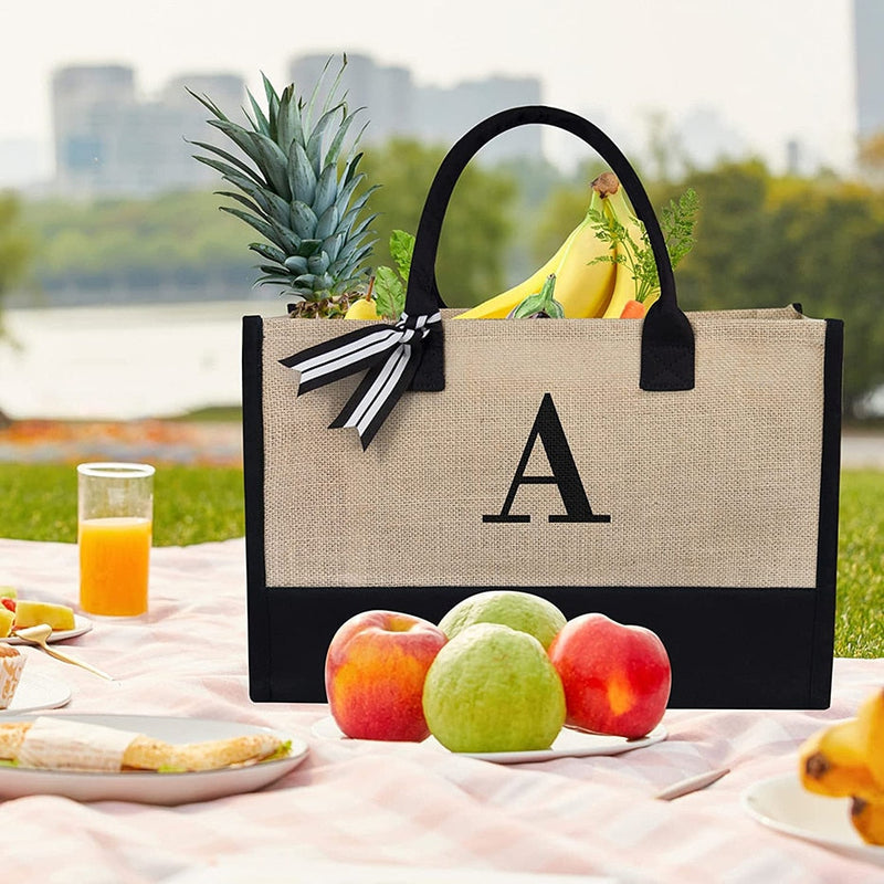 Bolsa de Praia Personalizada Inicial Nome