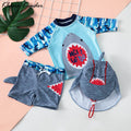 Conjunto de Banho Infantil Masculino 3D Animais