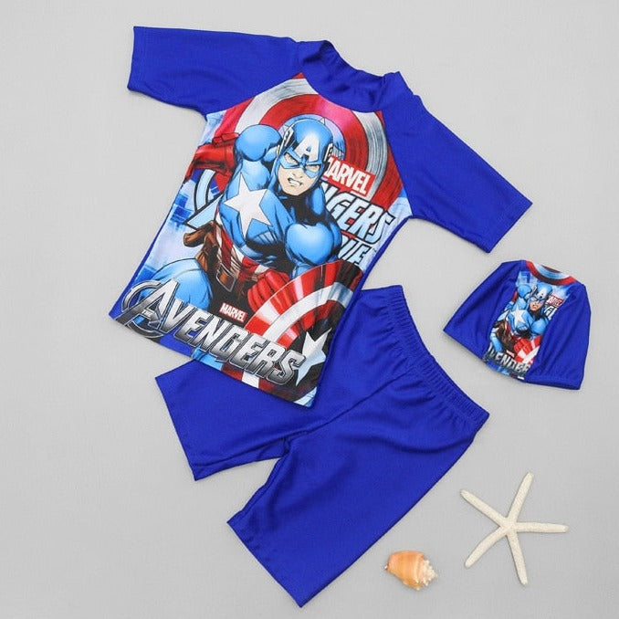 Conjunto de Banho Infantil masculino - Capitão America