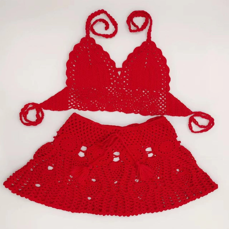 Conjunto de praia em Crochê Infantil VB0040