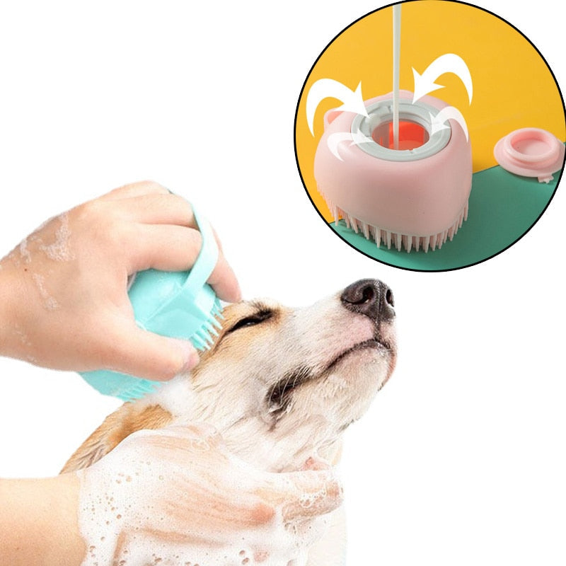 Escova de banho para Cachorros e Gatos - Soft Bath