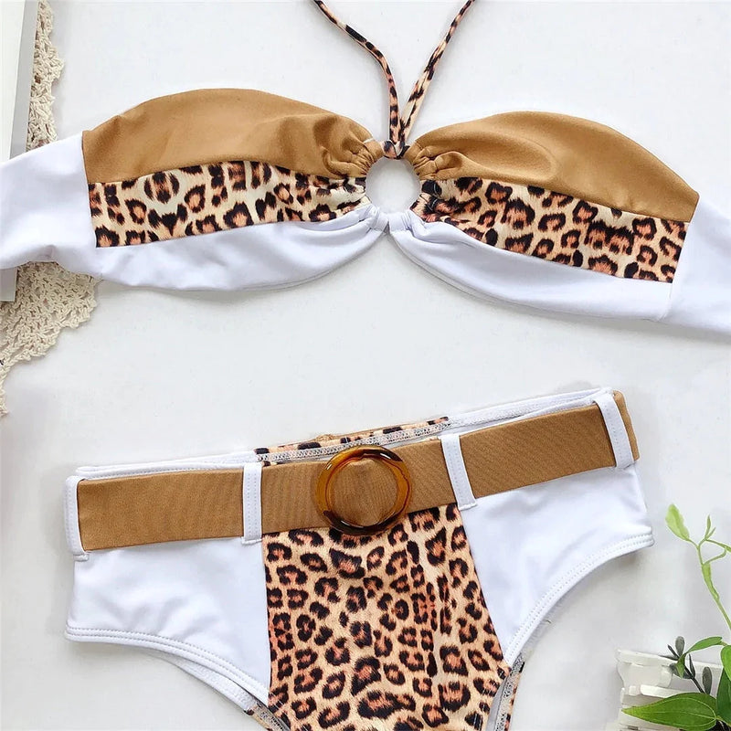 Biquíni Feminino Jade Estampa Animal Print Modelo Verão