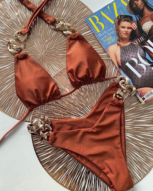 Biquíni Feminino Juliana Correntes Luxo - Arrase no verão!