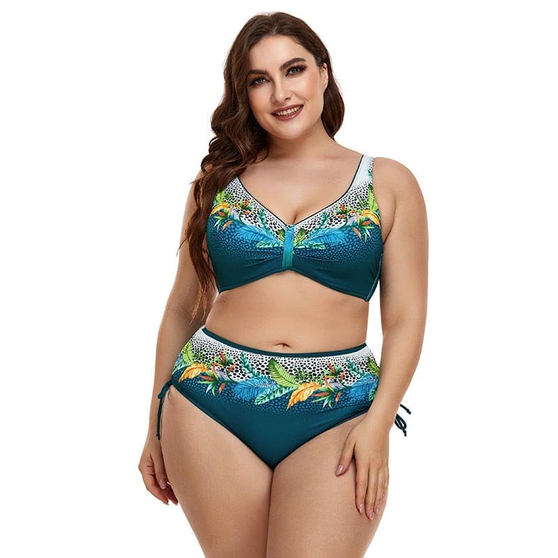 Biquíni Feminino Plus Size Floral