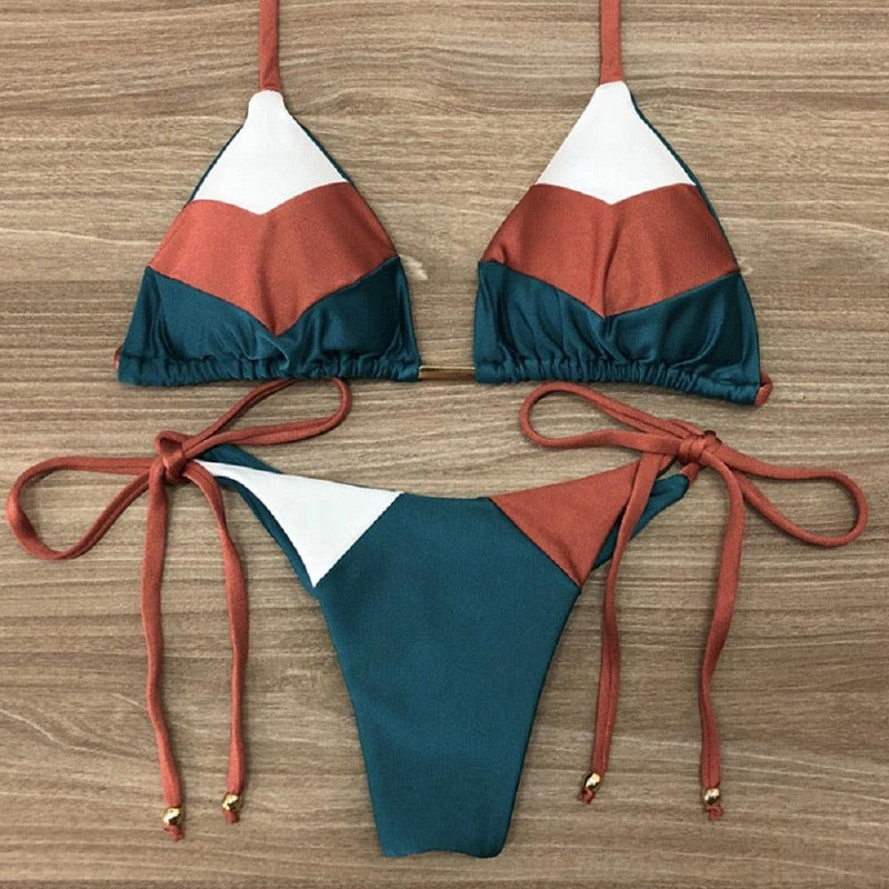 Biquíni Feminino Sunshine 3 Cores 2 Peças Empina Bumbum Moda Praia Verão