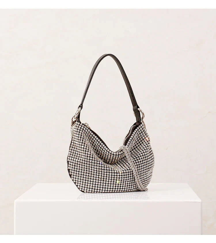 Bolsa Feminina Cristal com Strass