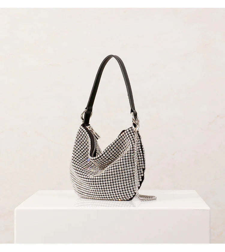 Bolsa Feminina Cristal com Strass