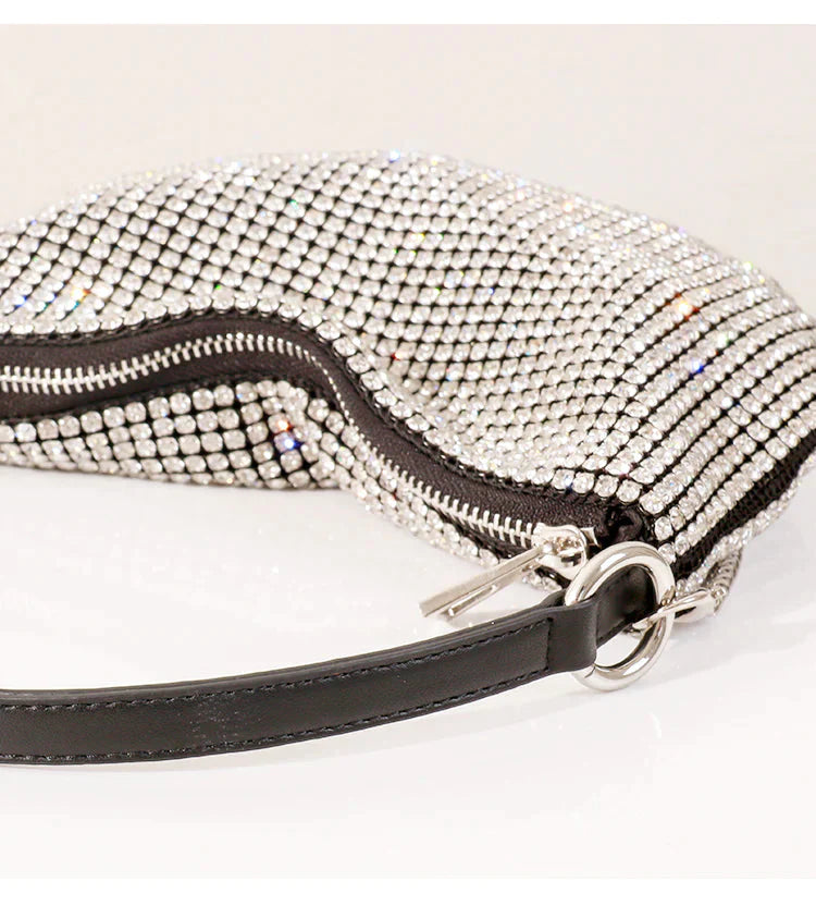 Bolsa Feminina Cristal com Strass