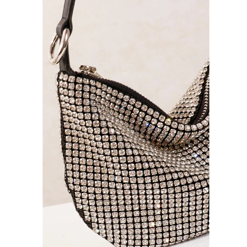 Bolsa Feminina Cristal com Strass