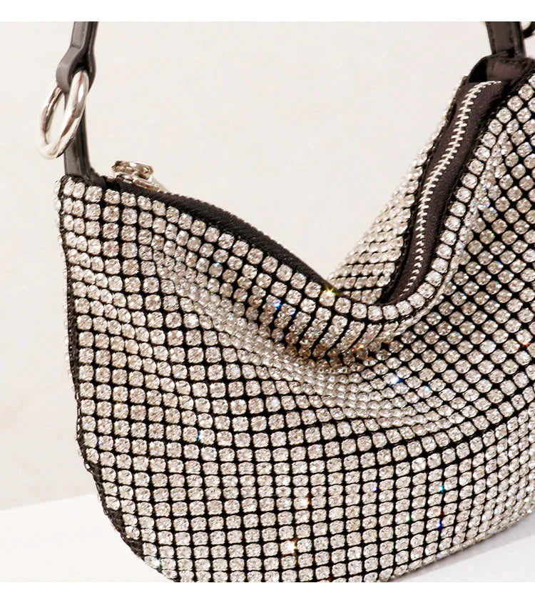 Bolsa Feminina Cristal com Strass