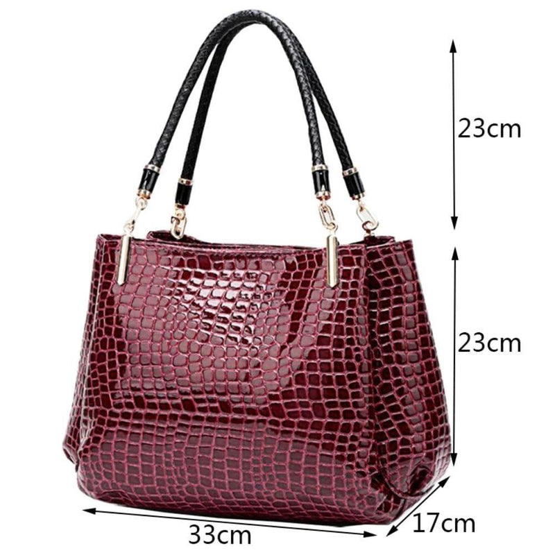 Bolsa Feminina Crock Luxo Moderna Elegante