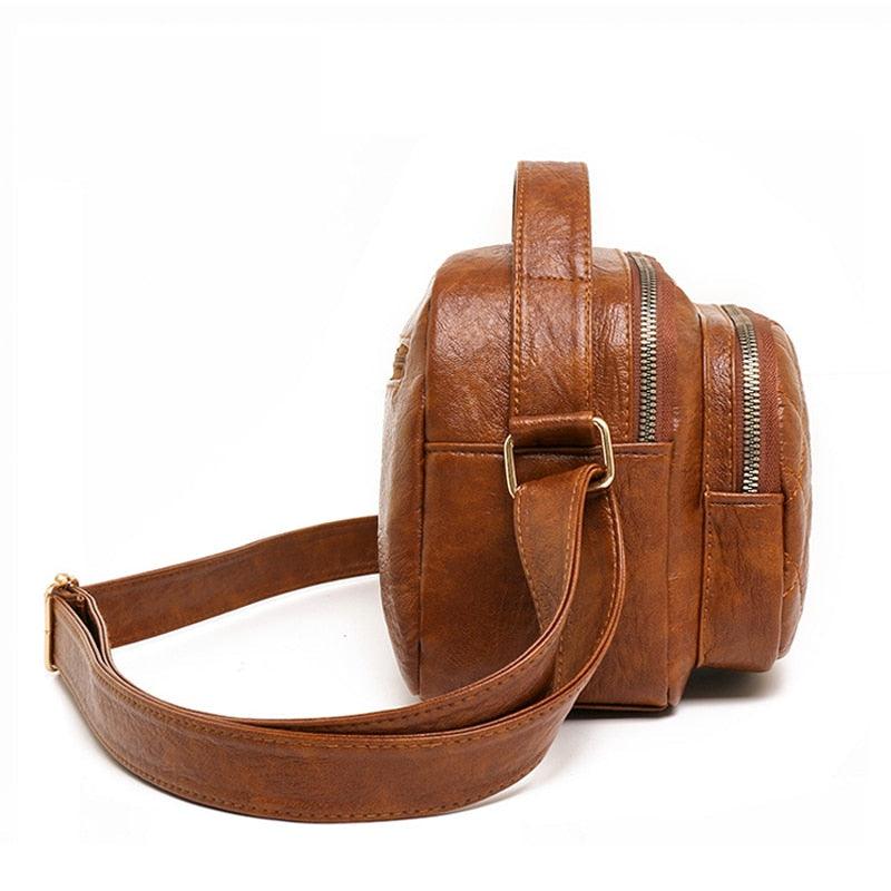 Bolsa Feminina Crossbody Tiracolo Mônaco Couro Ecológico Macio Leve