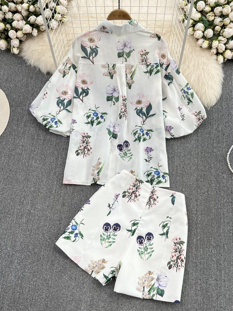 Conjunto Feminino Flowers Estampado Verão