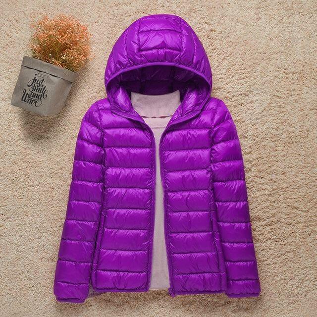 Jaqueta Feminina Puffet - Inverno Quentinho Com Capuz