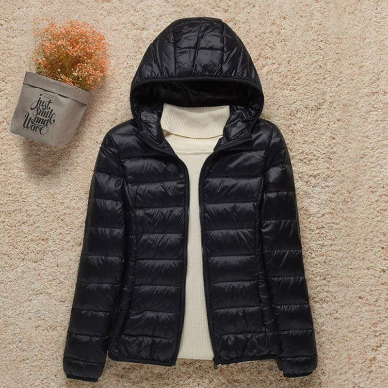 Jaqueta Feminina Puffet - Inverno Quentinho Com Capuz