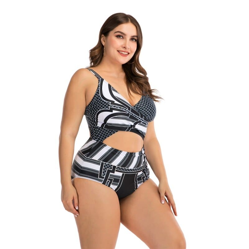 Maiô Feminino Plus Size Cintura Alta Hot Pant