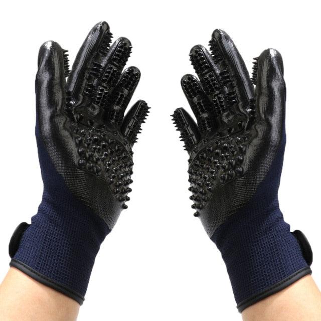 Par de Luvas para tirar pelos de Gatos e Cachorros - Pet Glove