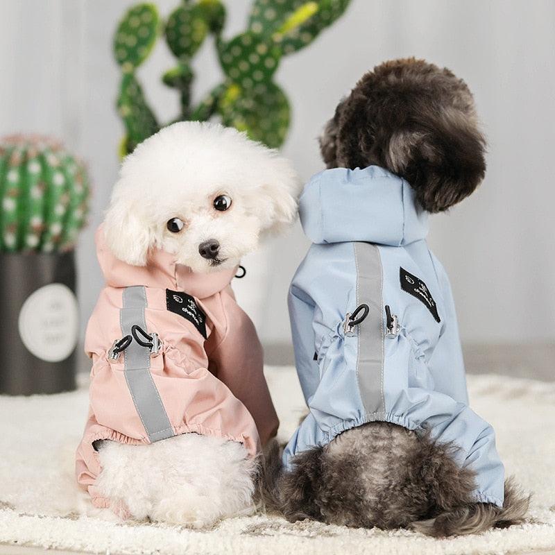 Capa de Chuva para Cachorros - Dog Raincoat Luxo