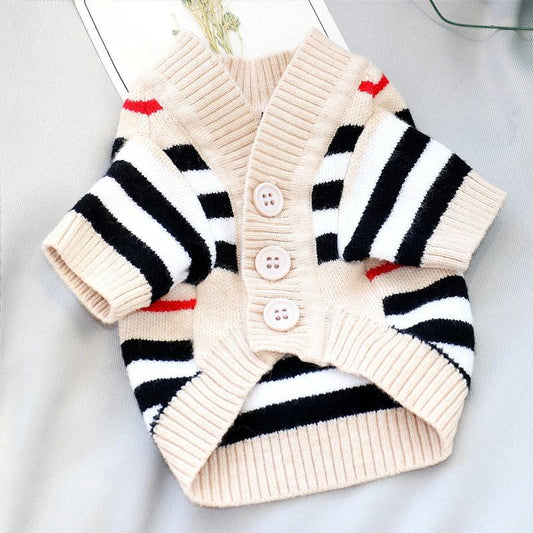 Roupinha para cachorro - Cardigan Pet Tricô