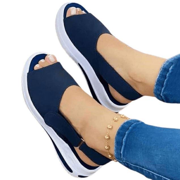 Sandália Feminina Feet - Elegante Confortável  Moda Casual