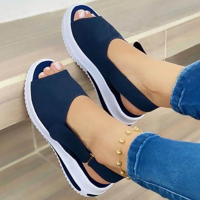 Sandália Feminina Feet - Elegante Confortável  Moda Casual