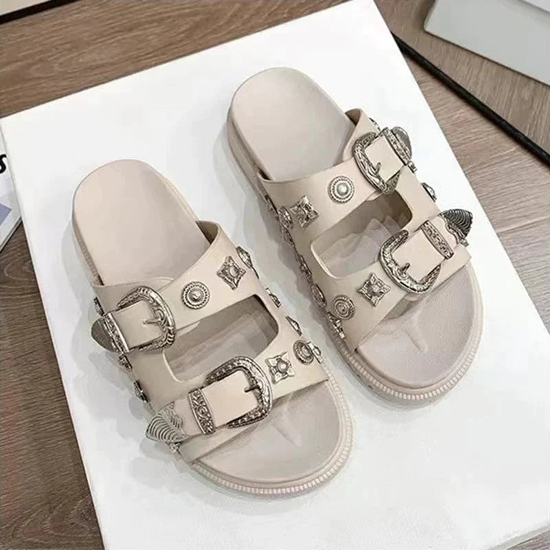 Sandália Feminina Victória - Conforto e Estilo em um Modelo Birken com Detalhes